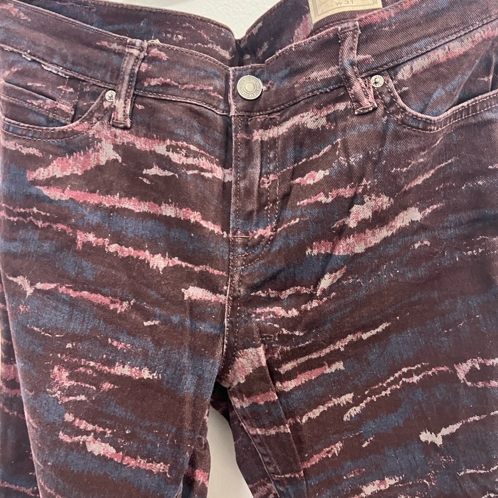 All Saints Spitalfields Tie-Dye Patterned Jeans